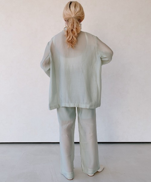 VANNIE U（ヴァニーユー）の「シアーシャーベットパンツ（ペチコート付き）（その他パンツ・レディース・オレンジ/ミント・FREE）」の10枚目の写真