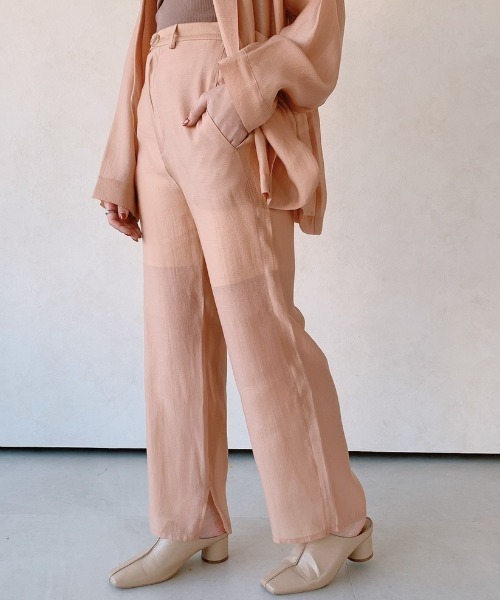 VANNIE U（ヴァニーユー）の「シアーシャーベットパンツ（ペチコート付き）（その他パンツ・レディース・オレンジ/ミント・FREE）」の12枚目の写真