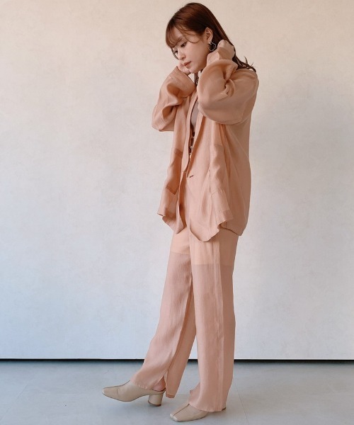 VANNIE U（ヴァニーユー）の「シアーシャーベットパンツ（ペチコート付き）（その他パンツ・レディース・オレンジ/ミント・FREE）」の16枚目の写真