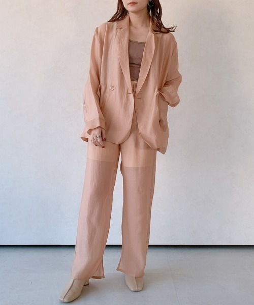 VANNIE U（ヴァニーユー）の「シアーシャーベットパンツ（ペチコート付き）（その他パンツ・レディース・オレンジ/ミント・FREE）」の15枚目の写真