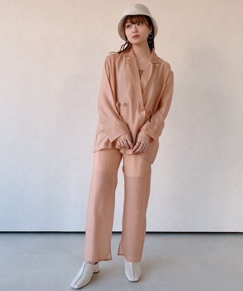 VANNIE U（ヴァニーユー）の「シアーシャーベットパンツ（ペチコート付き）（その他パンツ・レディース・オレンジ/ミント・FREE）」の14枚目の写真