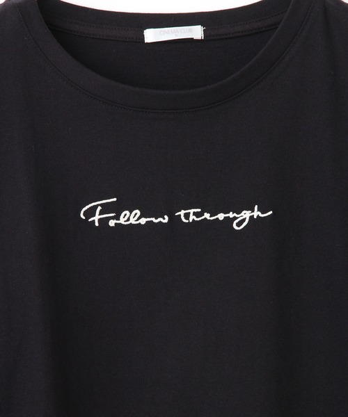 Honeys(ハニーズ)の「刺繍ロゴTシャツ(Tシャツ/カットソー・レディース・ブラック/パープル/グレー/オフホワイト/ホワイト×パープル・S/M/L)」の20枚目の写真