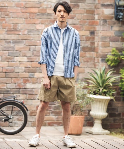 CAMBIO(カンビオ)の「mp8769- Stretch Light Twill Gurkha Shorts ショートパンツ(チノパンツ・メンズ・オリーブ/ベージュ・M/L)」の8枚目の写真