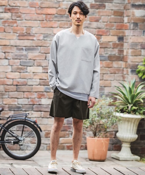 CAMBIO(カンビオ)の「mp8769- Stretch Light Twill Gurkha Shorts ショートパンツ(チノパンツ・メンズ・オリーブ/ベージュ・M/L)」の15枚目の写真