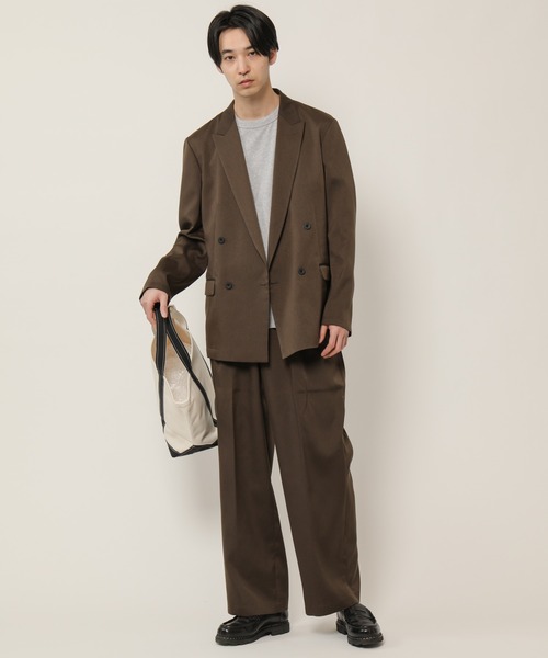 KASHIYAMA（カシヤマ）の「TECH-CHINO  ストレッチ4Bジャケット（テーラードジャケット・メンズ・ブラウン/ベージュ・マルチサイズ）」の5枚目の写真