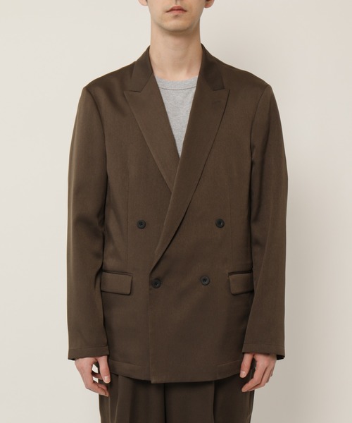 KASHIYAMA（カシヤマ）の「TECH-CHINO  ストレッチ4Bジャケット（テーラードジャケット・メンズ・ブラウン/ベージュ・マルチサイズ）」の16枚目の写真