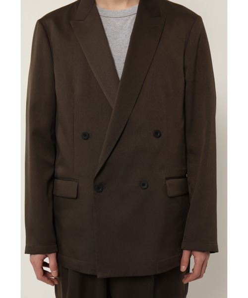 KASHIYAMA（カシヤマ）の「TECH-CHINO  ストレッチ4Bジャケット（テーラードジャケット・メンズ・ブラウン/ベージュ・マルチサイズ）」の4枚目の写真