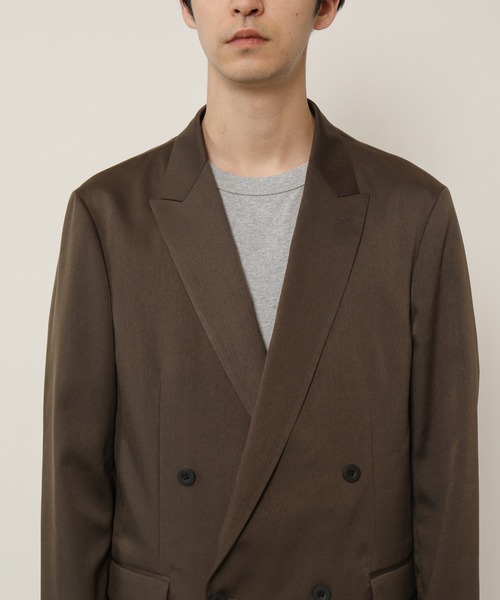 KASHIYAMA（カシヤマ）の「TECH-CHINO  ストレッチ4Bジャケット（テーラードジャケット・メンズ・ブラウン/ベージュ・マルチサイズ）」の8枚目の写真