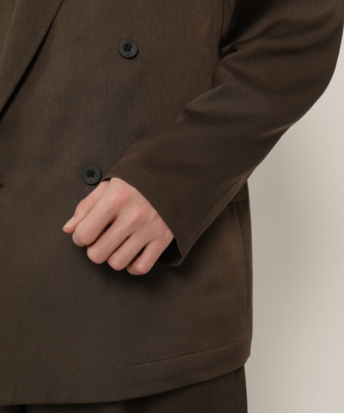 KASHIYAMA（カシヤマ）の「TECH-CHINO  ストレッチ4Bジャケット（テーラードジャケット・メンズ・ブラウン/ベージュ・マルチサイズ）」の15枚目の写真