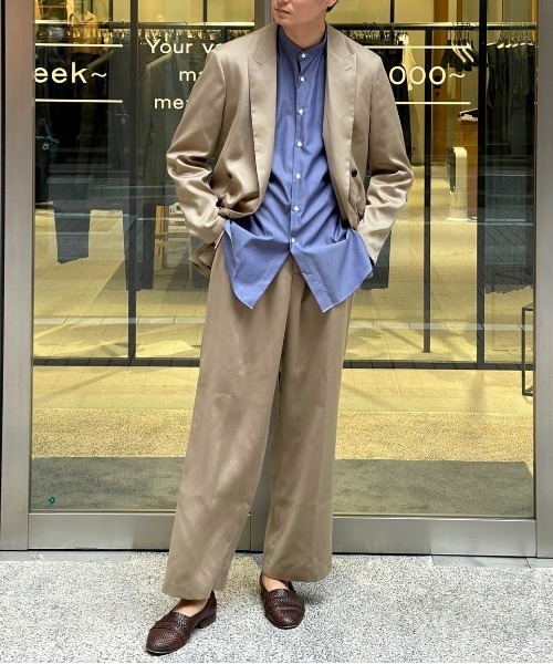 KASHIYAMA（カシヤマ）の「TECH-CHINO  ストレッチ4Bジャケット（テーラードジャケット・メンズ・ブラウン/ベージュ・マルチサイズ）」の20枚目の写真