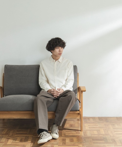 FORK&SPOON(フォークアンドスプーン)の「FORK&SPOON レギュラーカラーシャツ(シャツ/ブラウス・メンズ・ブルー系その他/オフホワイト・4/5)」の19枚目の写真