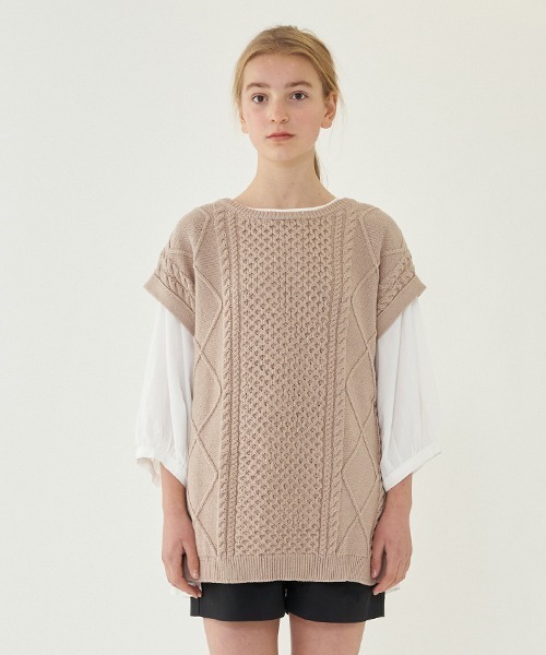 セール Ami ニットベスト ベスト Pom Ponette Junior ポンポネットジュニア のファッション通販 Zozotown