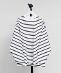 MAISON SPECIAL | 《ユニセックスアイテム》ALBINI/アルビニ スムースプライムオーバークルーネックロングスリーブTシャツ 【MAISON SPECIAL/メゾンスペシャル】(Tシャツ/カットソー)