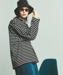 《ユニセックスアイテム》ALBINI/アルビニ スムースプライムオーバークルーネックロングスリーブTシャツ 【MAISON SPECIAL/メゾンスペシャル】