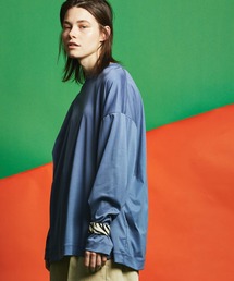 《ユニセックスアイテム》ALBINI/アルビニ スムースプライムオーバークルーネックロングスリーブTシャツ 【MAISON SPECIAL/メゾンスペシャル】
