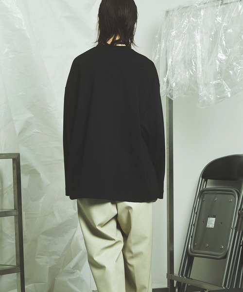 MAISON SPECIAL(メゾンスペシャル)の「《ユニセックスアイテム》ALBINI/アルビニ スムースプライムオーバークルーネックロングスリーブTシャツ 【MAISON SPECIAL/メゾンスペシャル】(Tシャツ/カットソー・メンズ・ホワイト/ブラック/ピンク/ブルー/グリーン/その他1/その他2/スモークピンク・44/46/48)」の16枚目の写真