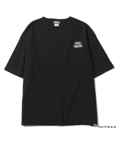 RUDIE'S(ルーディーズ)の「RUDIE'S x CRAYON SHINCHAN PEACE PKT-T / ルーディーズ × クレヨンしんちゃん ピース ポケット Tシャツ(Tシャツ/カットソー・メンズ・ブラック/ホワイト・L/XL/M/S)」の7枚目の写真