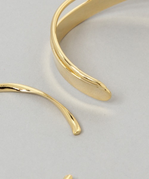 HARE（ハレ）の「２Pレイヤードバングル(HARE)（バングル/リストバンド・レディース・シルバー/ゴールド・FREE）」の4枚目の写真