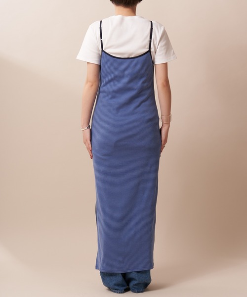 SHENERY（シーナリー）の「細ボーダーカットソーキャミワンピース（ワンピース・レディース・ネイビー/ブルー・FREE）」の17枚目の写真