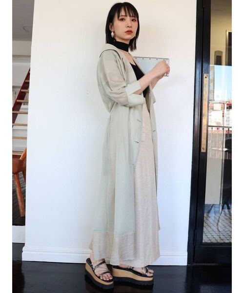 MURUA（ムルーア）の「チョーカーフレンチスリーブニット（ニット/セーター・レディース・ホワイト/ブラック/ピンク/ベージュ・FREE）」の18枚目の写真