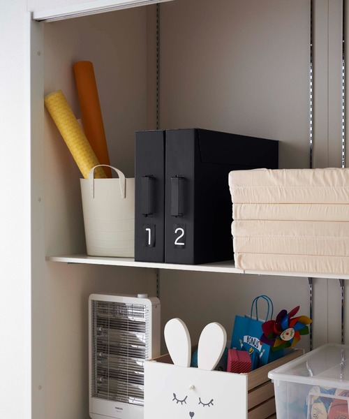 TIMELESS COMFORT（タイムレスコンフォート）の「tower（タワー)作品収納ボックス　２個組（収納グッズ・レディース・ホワイト/ブラック・ONESIZE）」の2枚目の写真