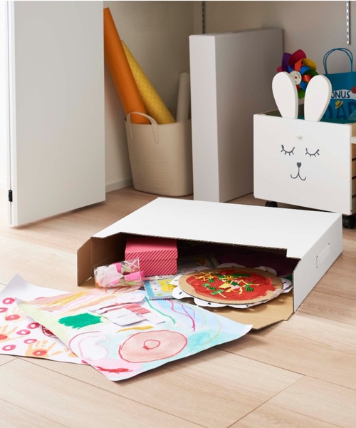 TIMELESS COMFORT（タイムレスコンフォート）の「tower（タワー)作品収納ボックス　２個組（収納グッズ・レディース・ホワイト/ブラック・ONESIZE）」の5枚目の写真