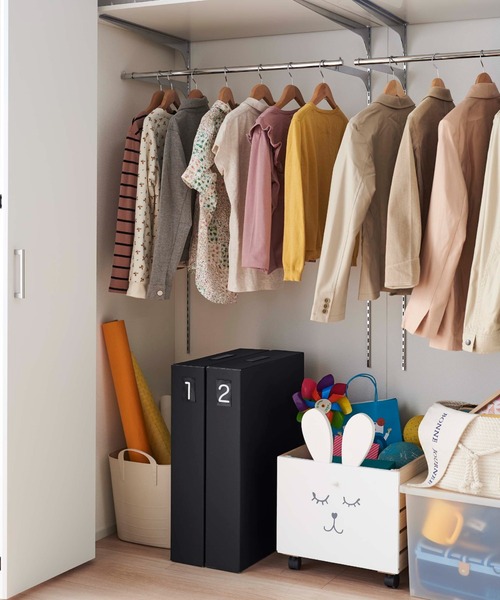 TIMELESS COMFORT（タイムレスコンフォート）の「tower（タワー)作品収納ボックス　２個組（収納グッズ・レディース・ホワイト/ブラック・ONESIZE）」の6枚目の写真