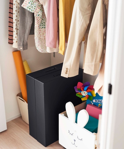 TIMELESS COMFORT（タイムレスコンフォート）の「tower（タワー)作品収納ボックス　２個組（収納グッズ・レディース・ホワイト/ブラック・ONESIZE）」の11枚目の写真