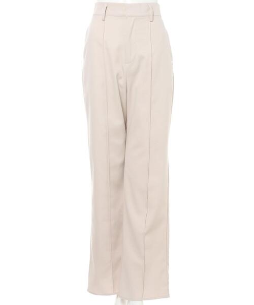 Allamanda（アラマンダ）の「センターシームストレート／パンツ（その他パンツ・レディース・アイボリー/ラベンダー・S/M）」の3枚目の写真