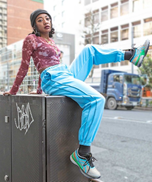 atmos pink サイドライニング スウェットパンツ