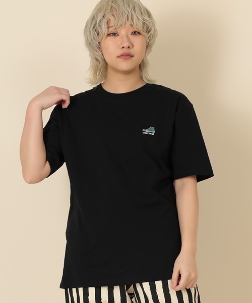CONVERSE(コンバース)の「【CONVERSE/コンバース】ワンポイントシューズ 刺繍半袖Tシャツ(Tシャツ/カットソー・メンズ・ホワイト/グレイッシュブルー/ブラック/グレイッシュベージュ/ライトグリーン・XL/M/L)」の10枚目の写真