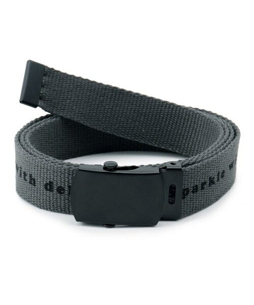 PINK-latte（ピンクラテ）の「細ロゴベルト（ベルト・キッズ・ブラック/ライトグリーン/パープル系4・00）」の2枚目の写真