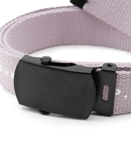 PINK-latte（ピンクラテ）の「細ロゴベルト（ベルト・キッズ・ブラック/ライトグリーン/パープル系4・00）」の4枚目の写真