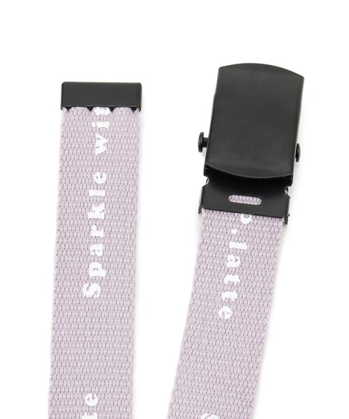 PINK-latte（ピンクラテ）の「細ロゴベルト（ベルト・キッズ・ブラック/ライトグリーン/パープル系4・00）」の6枚目の写真