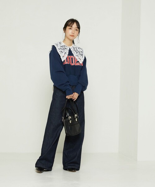 FREAK'S STORE（フリークスストア）の「付け衿　セーラーカラー（付け襟・レディース・ホワイト/ブラック・ONE SIZE）」の5枚目の写真