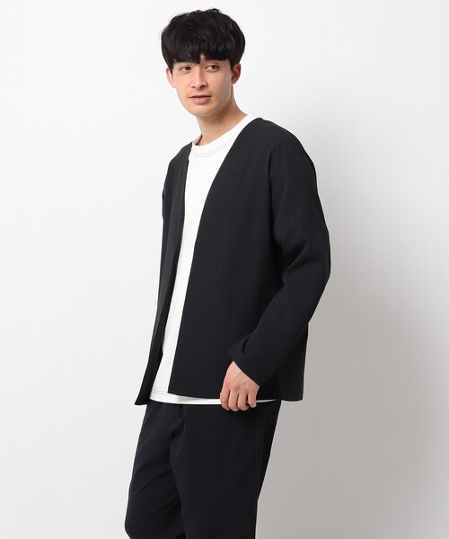OPAQUE.CLIP（オペークドットクリップ）の「◆プライムフレックスドットエアーカラーレス（カーディガン/ボレロ・メンズ・ブラック/ネイビー・02/03/04）」の9枚目の写真