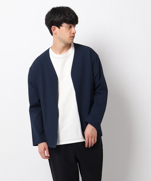 OPAQUE.CLIP（オペークドットクリップ）の「◆プライムフレックスドットエアーカラーレス（カーディガン/ボレロ・メンズ・ブラック/ネイビー・02/03/04）」の4枚目の写真