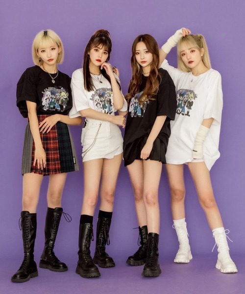 .KOM(ドットコム)の「『WHITEPINK』おぴんくTシャツ///(Tシャツ/カットソー・レディース・ホワイト/ブラック・FREE)」の3枚目の写真