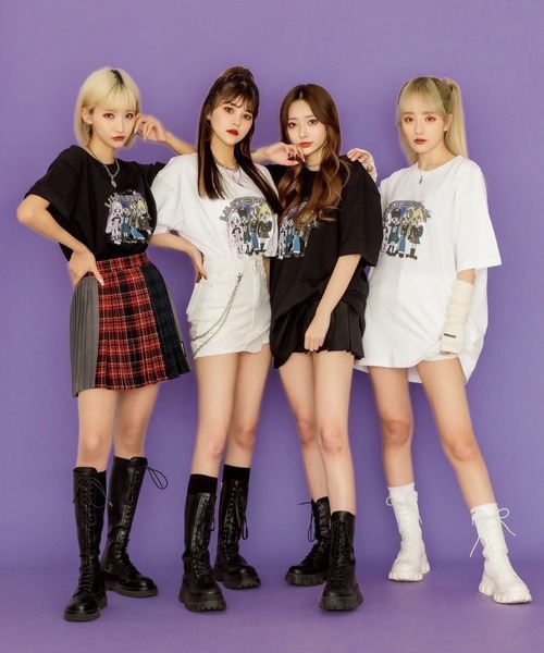 .KOM(ドットコム)の「『WHITEPINK』おぴんくTシャツ///(Tシャツ/カットソー・レディース・ホワイト/ブラック・FREE)」の7枚目の写真