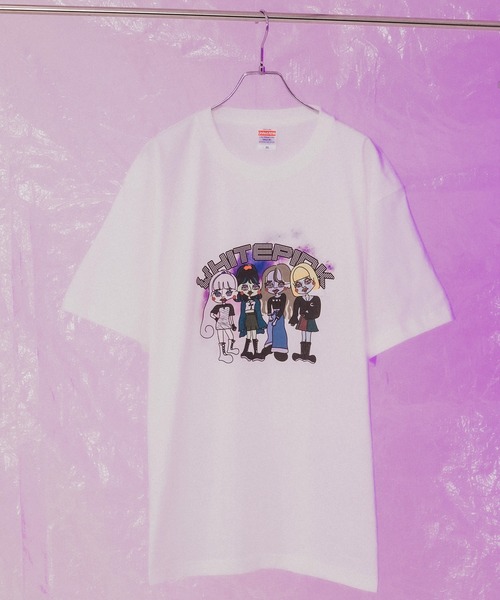 .KOM(ドットコム)の「『WHITEPINK』おぴんくTシャツ///(Tシャツ/カットソー・レディース・ホワイト/ブラック・FREE)」の8枚目の写真