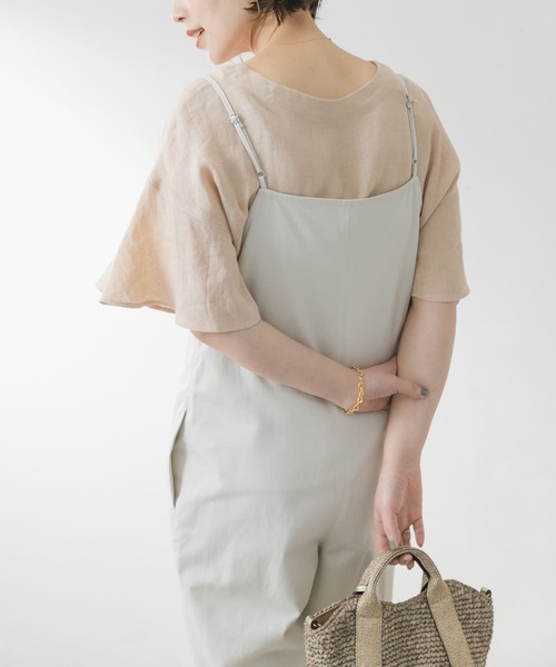 F by ROSSO（エフバイロッソ）の「F by ROSSO　リネンフレアスリーブブラウス（シャツ/ブラウス・レディース・ベージュ/オレンジ/ブルー/ブラック・FREE）」の6枚目の写真