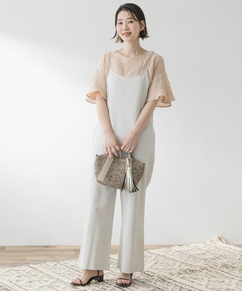 F by ROSSO（エフバイロッソ）の「F by ROSSO　リネンフレアスリーブブラウス（シャツ/ブラウス・レディース・ベージュ/オレンジ/ブルー/ブラック・FREE）」の7枚目の写真