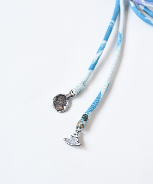 45R(フォーティファイブアール)の「シルクツイルのアロハリボン(ネックレス・レディース・オフホワイト/ライトブルー/サックスブルー/イエロー・FREE)」の7枚目の写真