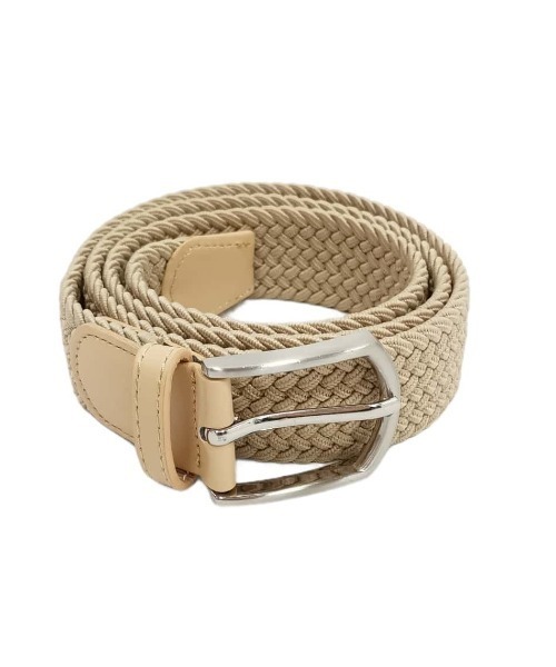 ADMIX/ATELIER SAB MEN（アドミックスアトリエサブメン）の「無地 伸縮 ゴム メッシュ ベルト（ベルト・メンズ・ベージュ/ブラック/ブラウン/グレー/ブルー・FREE）」の4枚目の写真