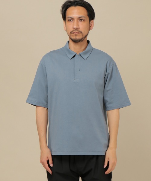 ikka(イッカ)の「キシリトールプリント涼感ポロ(ポロシャツ・メンズ・ベージュ/ブルー・S/M/L/XL)」の10枚目の写真