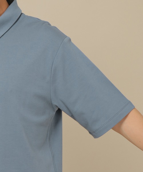 ikka(イッカ)の「キシリトールプリント涼感ポロ(ポロシャツ・メンズ・ベージュ/ブルー・S/M/L/XL)」の5枚目の写真