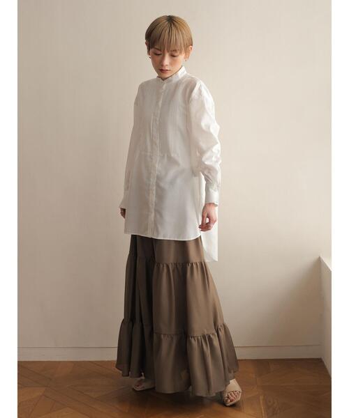 rem closet（レムクローゼット）の「【Jilky×rem】タキシードシャツ（シャツ/ブラウス・レディース・ブラック/グレイッシュベージュ/ホワイト・S）」の9枚目の写真