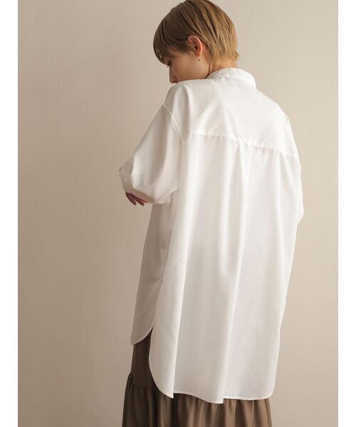 rem closet（レムクローゼット）の「【Jilky×rem】タキシードシャツ（シャツ/ブラウス・レディース・ブラック/グレイッシュベージュ/ホワイト・S）」の12枚目の写真