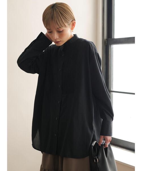 rem closet（レムクローゼット）の「【Jilky×rem】タキシードシャツ（シャツ/ブラウス・レディース・ブラック/グレイッシュベージュ/ホワイト・S）」の15枚目の写真