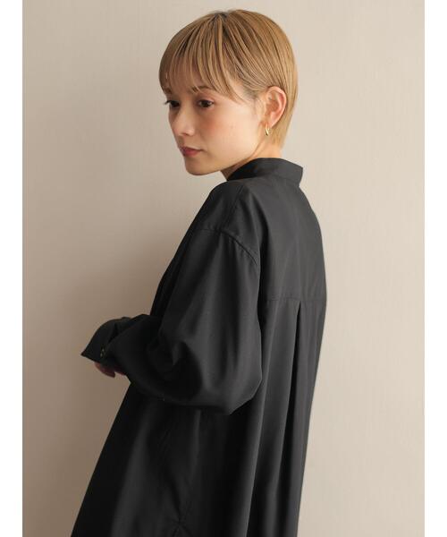 rem closet（レムクローゼット）の「【Jilky×rem】タキシードシャツ（シャツ/ブラウス・レディース・ブラック/グレイッシュベージュ/ホワイト・S）」の19枚目の写真